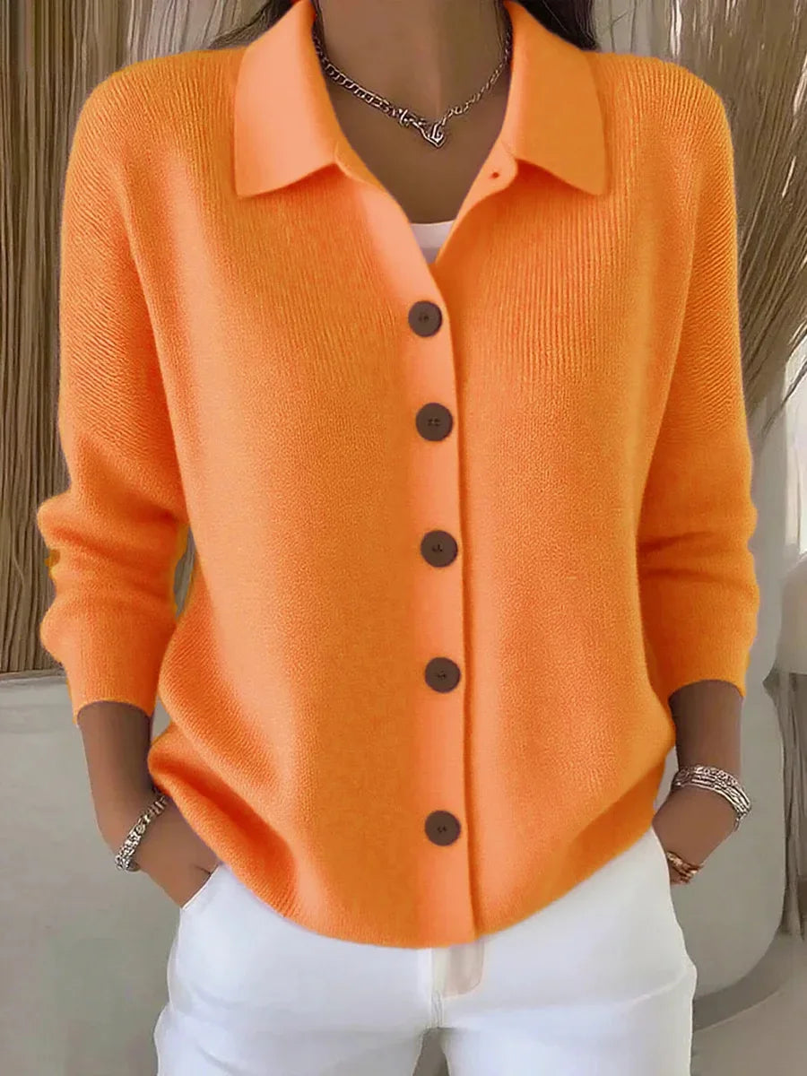 Lauren Collared Knit Cardigan