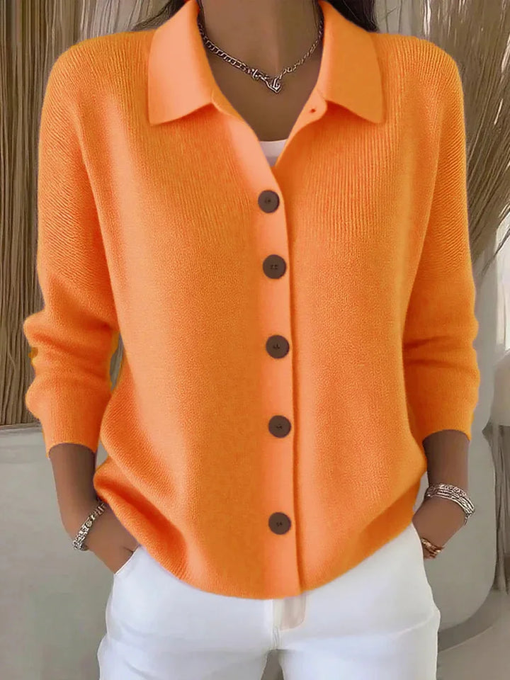 Lauren Collared Knit Cardigan