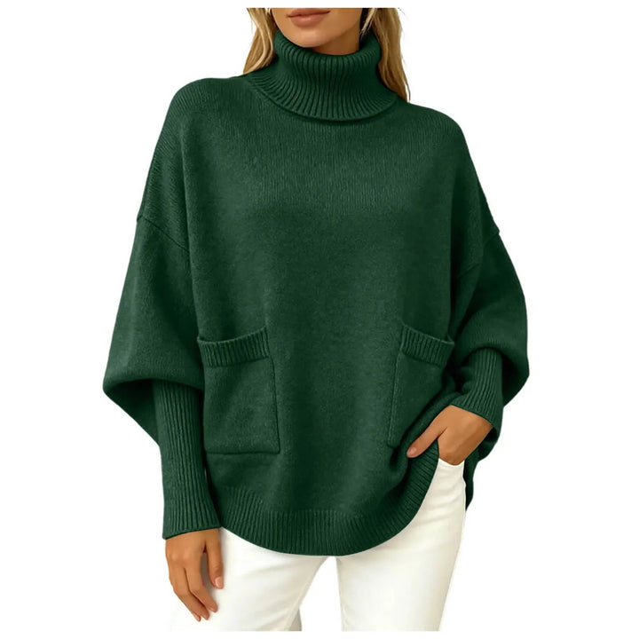 Thea Batwing Turtleneck Sweater