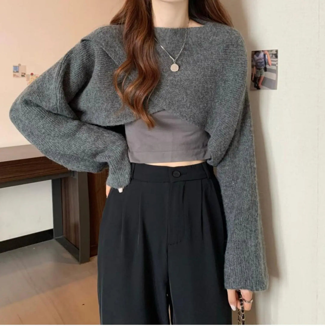 Talise Crisscross Crop Sweater