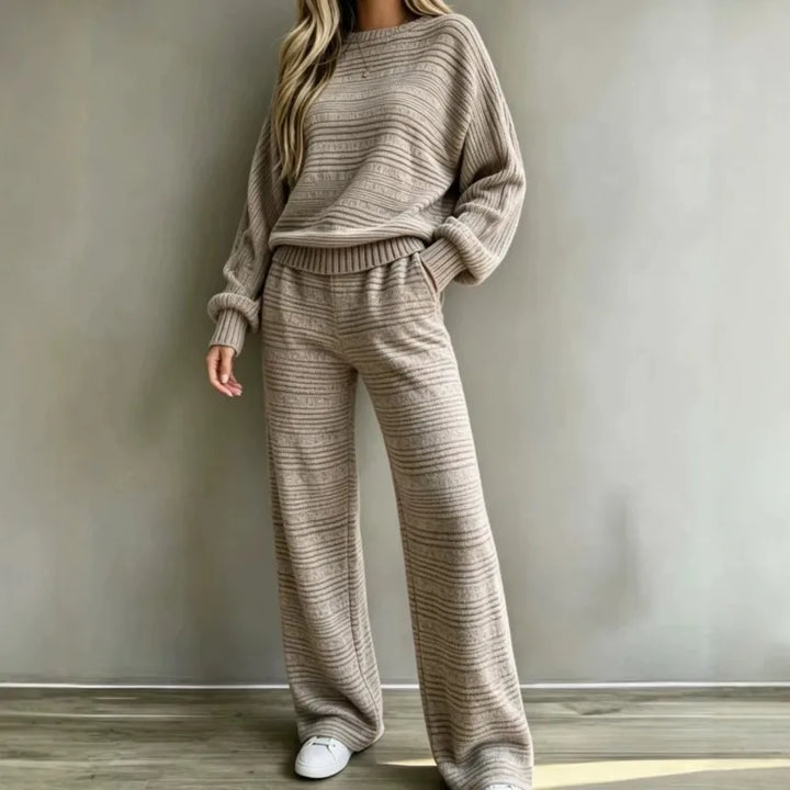 Maya Cozy Stripe Matching Set