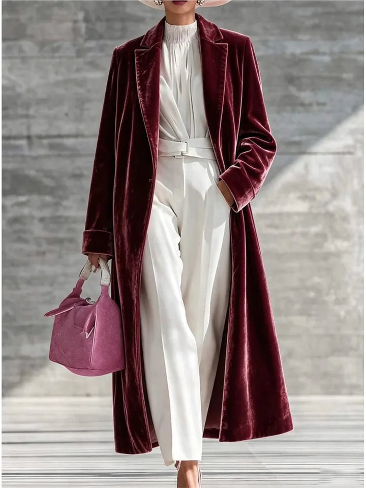 Livia Velvet Maxi Coat