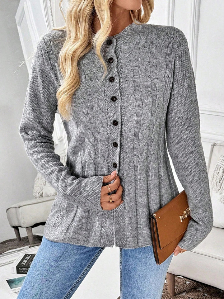 Genevra Cable Knit Cardigan
