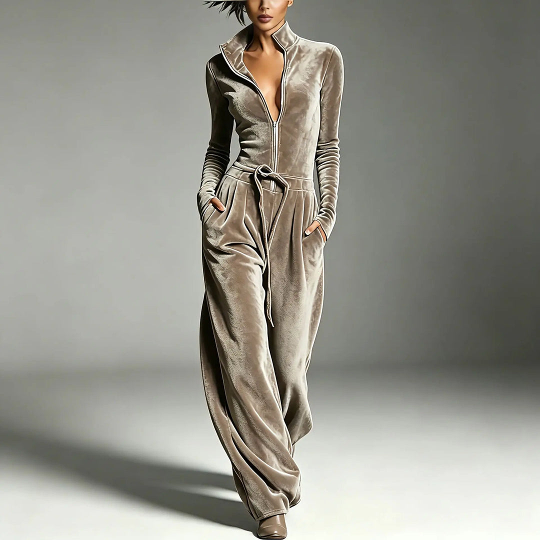 Quinn Effortless Velvet Jumpsuit