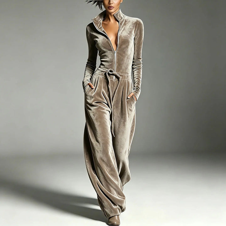 Quinn Effortless Velvet Jumpsuit