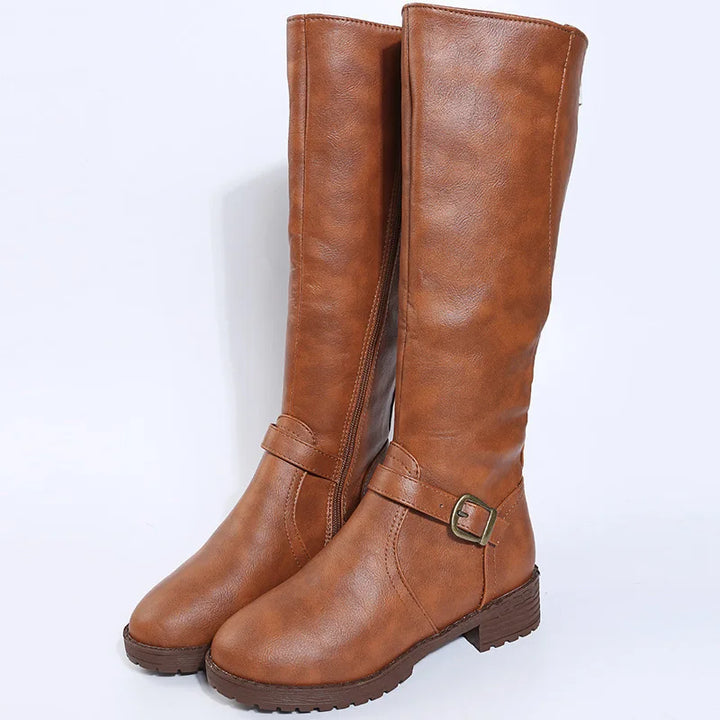 Cassia Side Zip Riding Boots