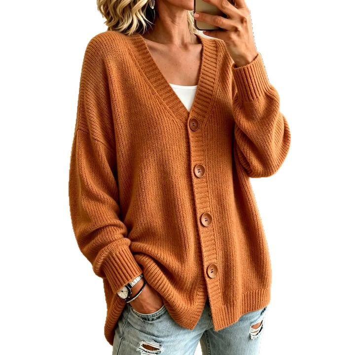 Adalyn Ribbed Trim Sweater