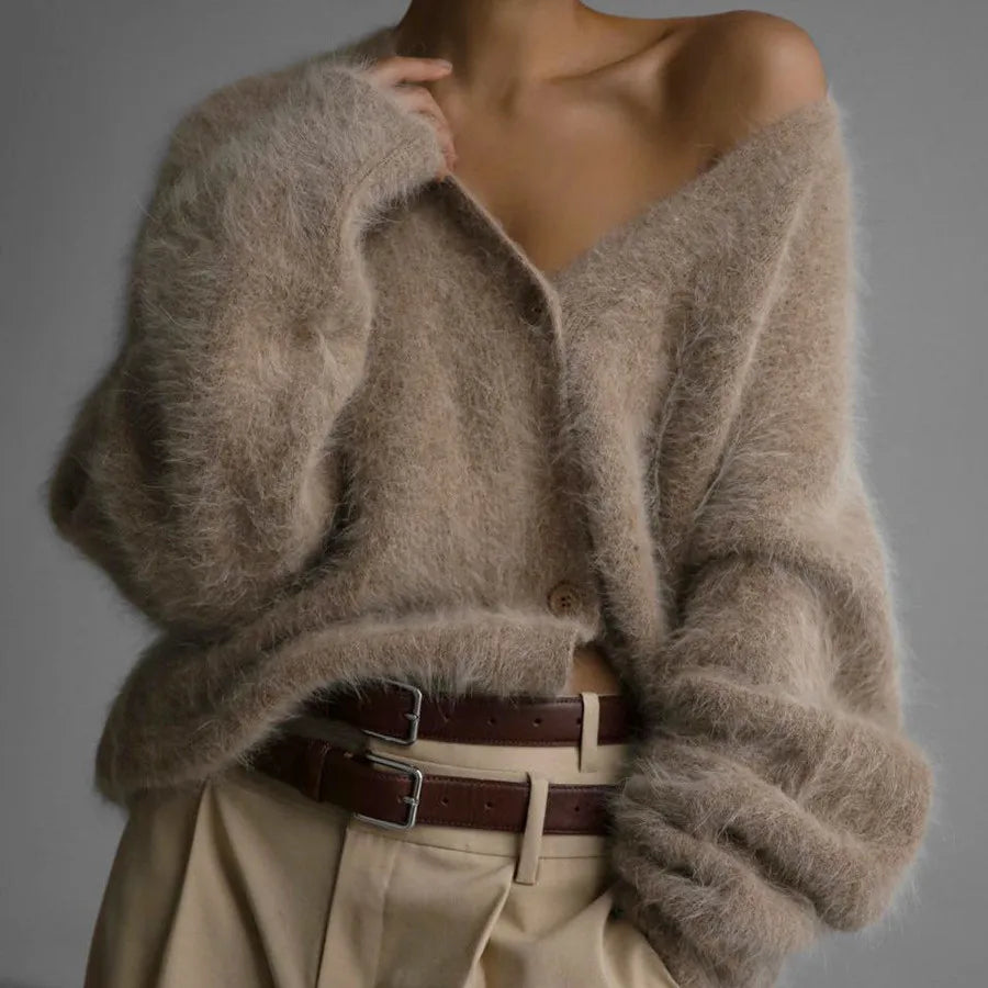 Sabrina Soft Mink Cardigan