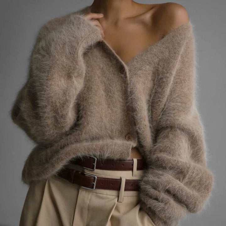 Sabrina Soft Mink Cardigan