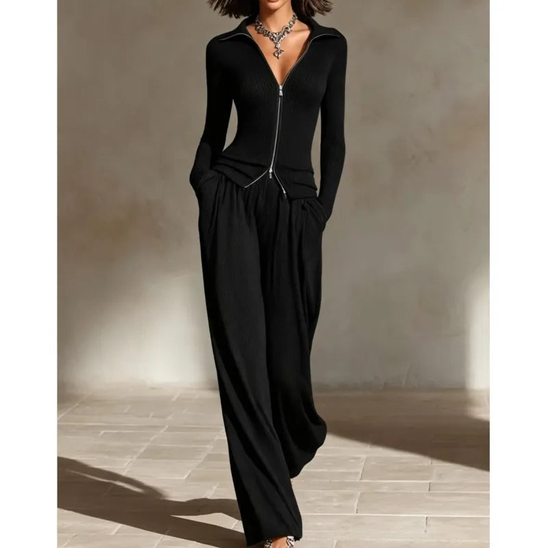 Bianca Zip Front Pant Set