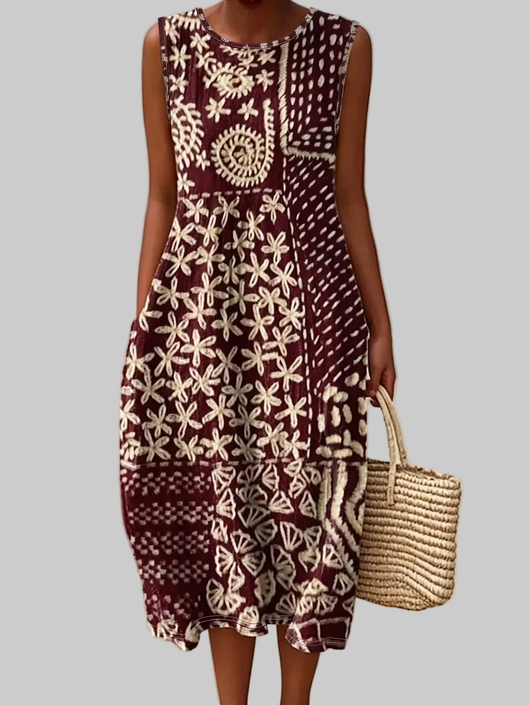 Novalie Bohemian Floral Midi Dress