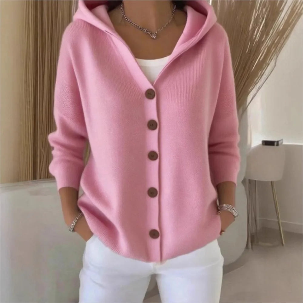 Rosaline Hooded Knit Cardigan