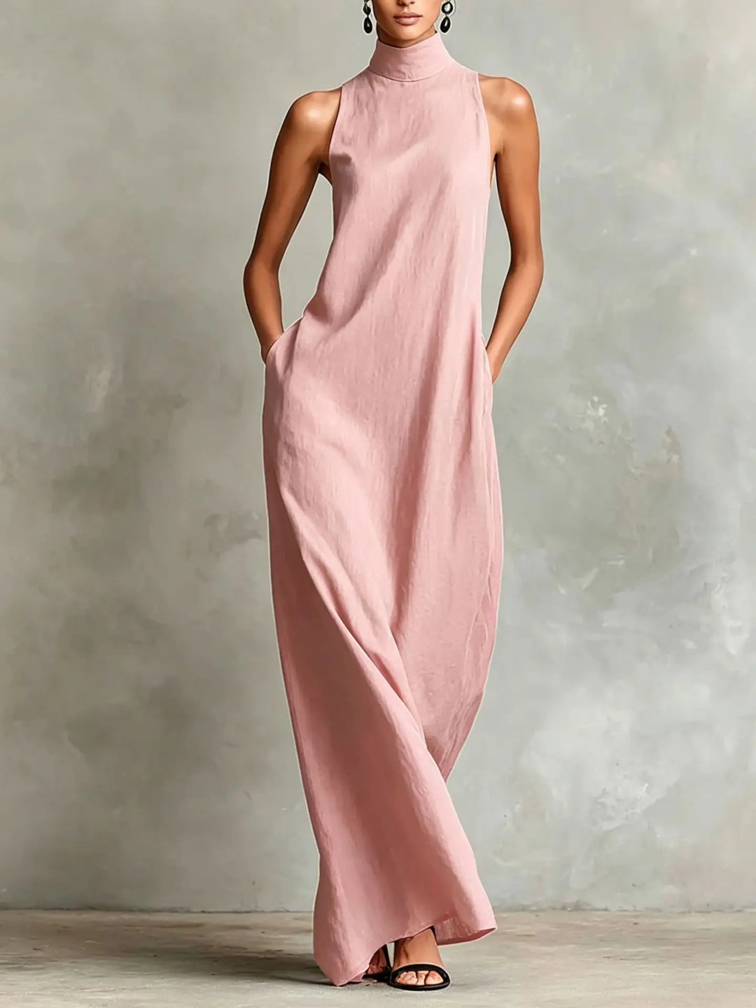 Mirelle Sophisticated Pocket Maxi Dress
