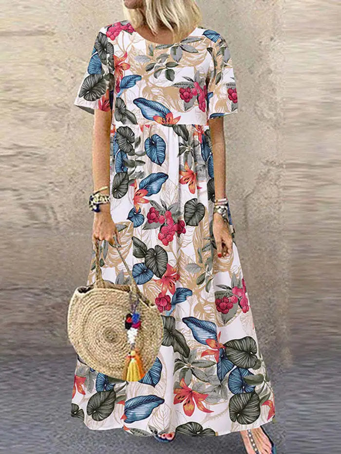 Danica Vintage Floral Maxi Dress