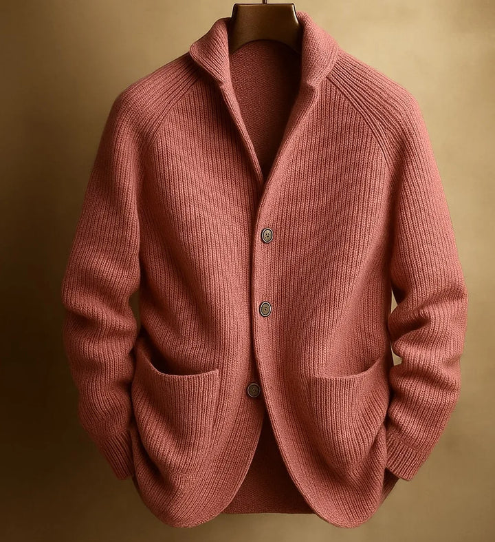 Nathan Ribbed Knit Blazer Cardigan
