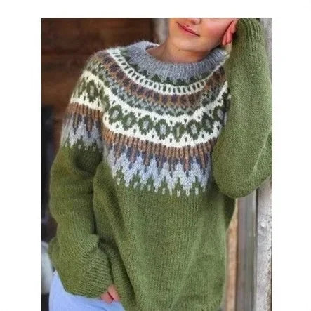 Freya Fair Isle Crew Neck Sweater