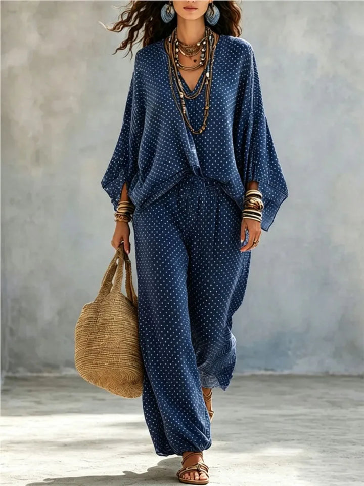 Arlena Polka Dot Two-Piece Set