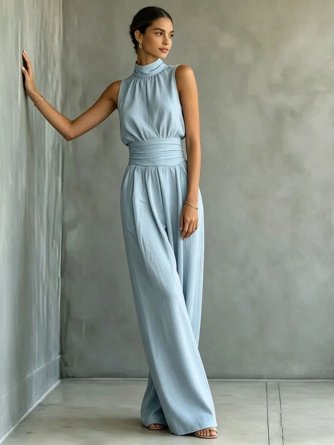 Eva Sleeveless Wide Leg Jumpsuit