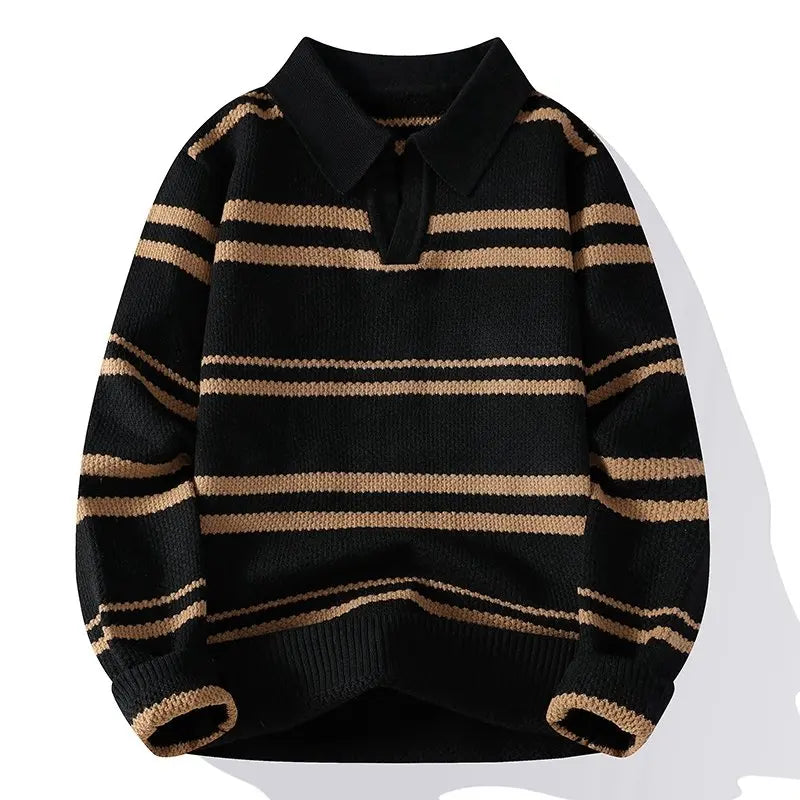 Jonah Split Collar Polo Sweater