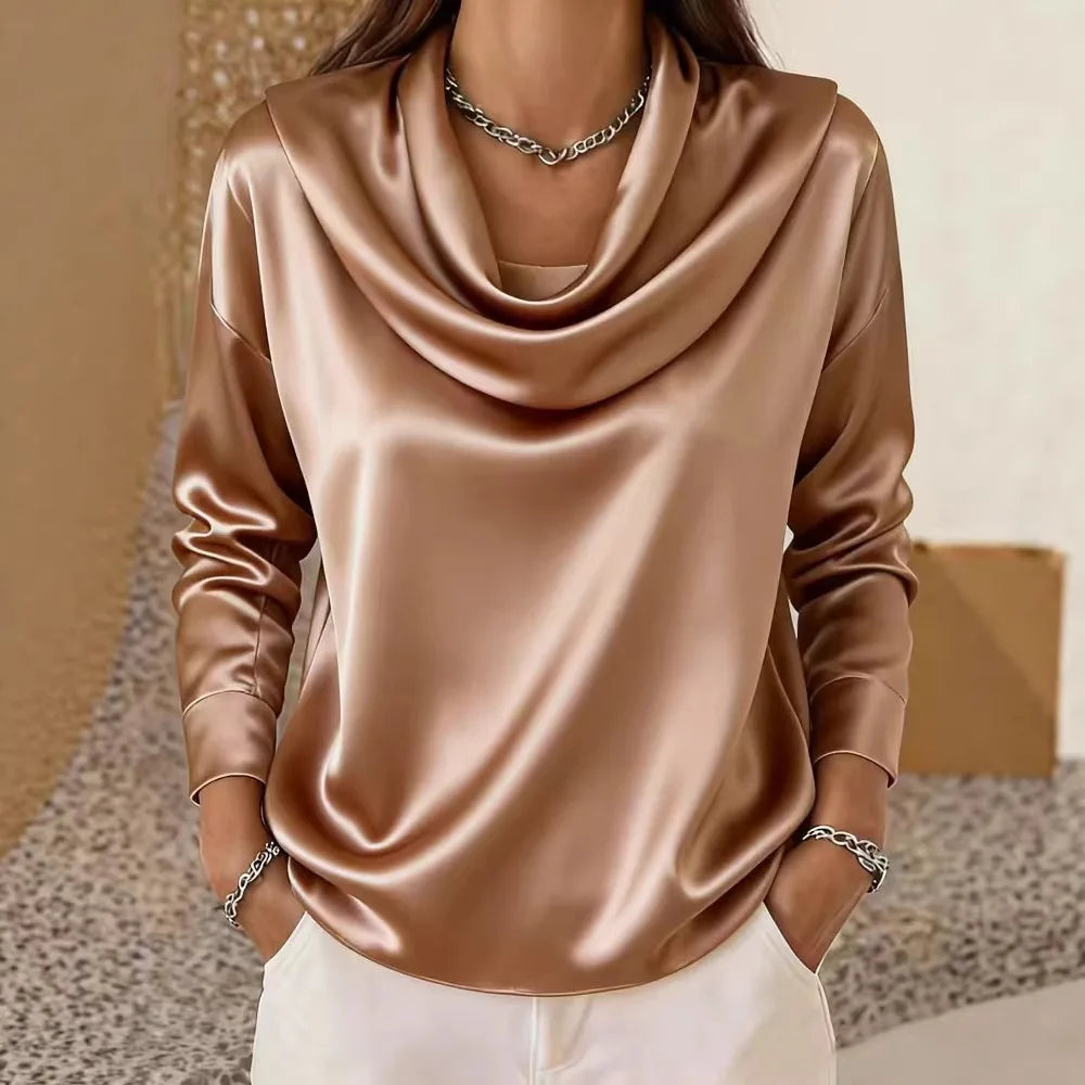 Marceline Cowl Neck Blouse