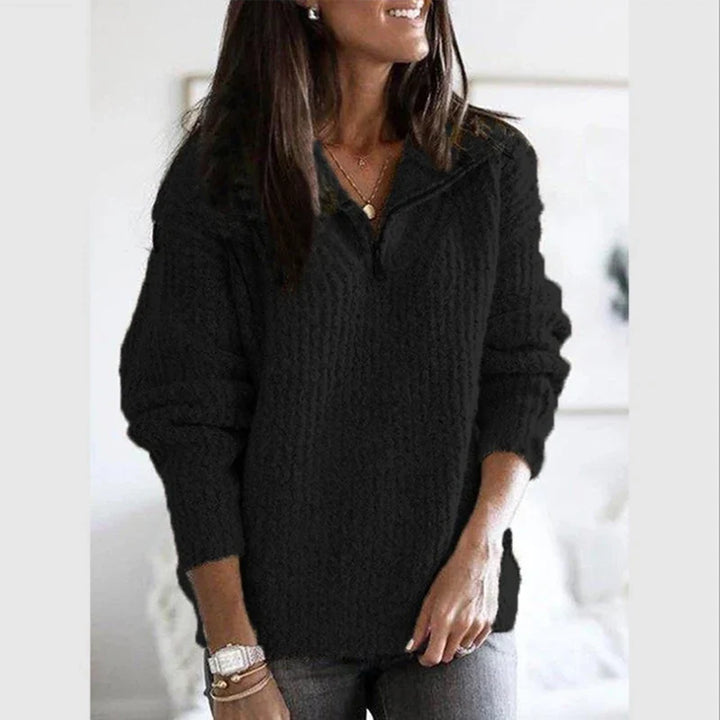 Katarina Quarter Zip Sweater