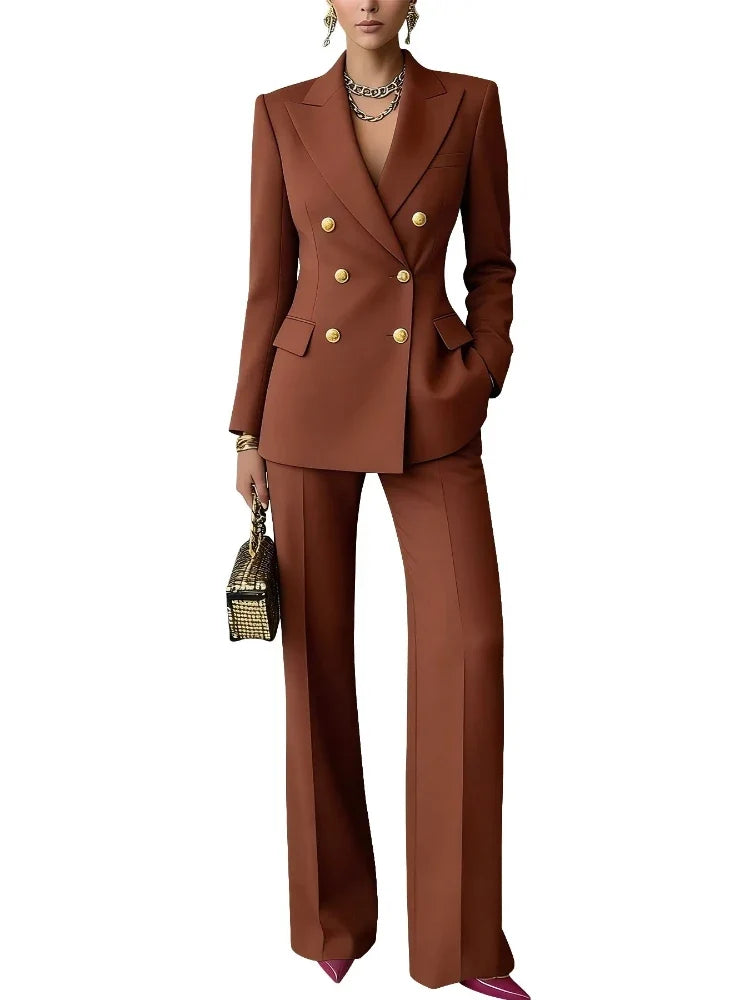 Solene Double Breasted Pantsuit