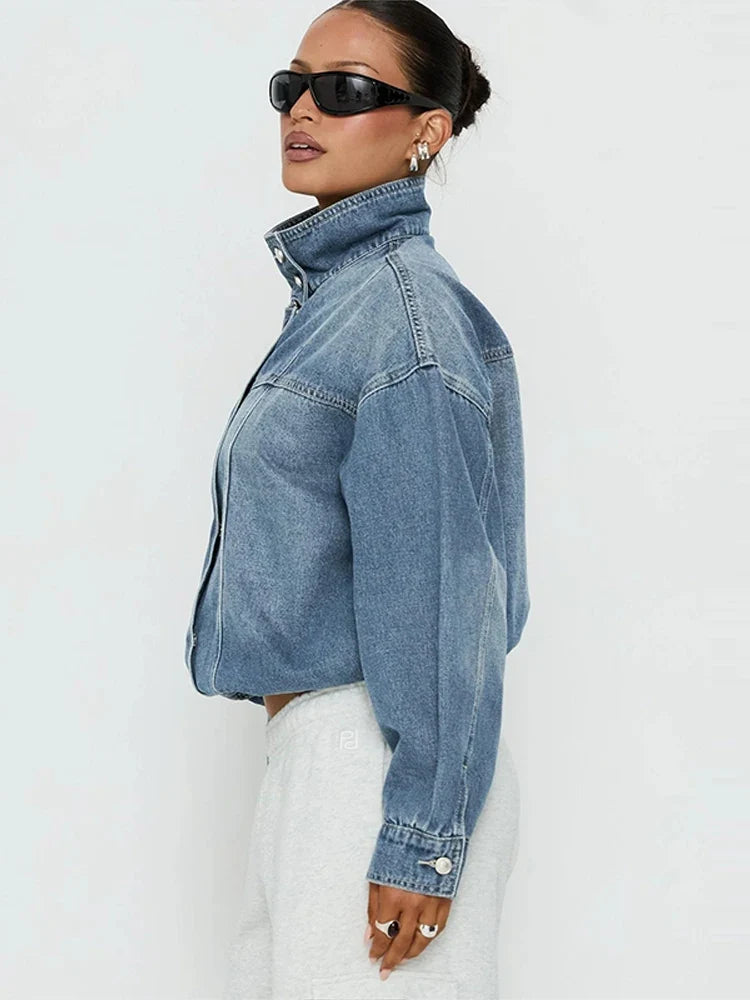 Alice Cropped Denim Jacket