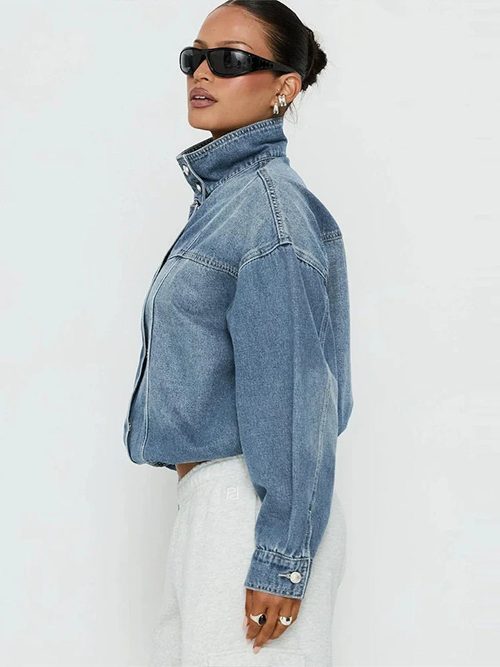 Alice Cropped Denim Jacket
