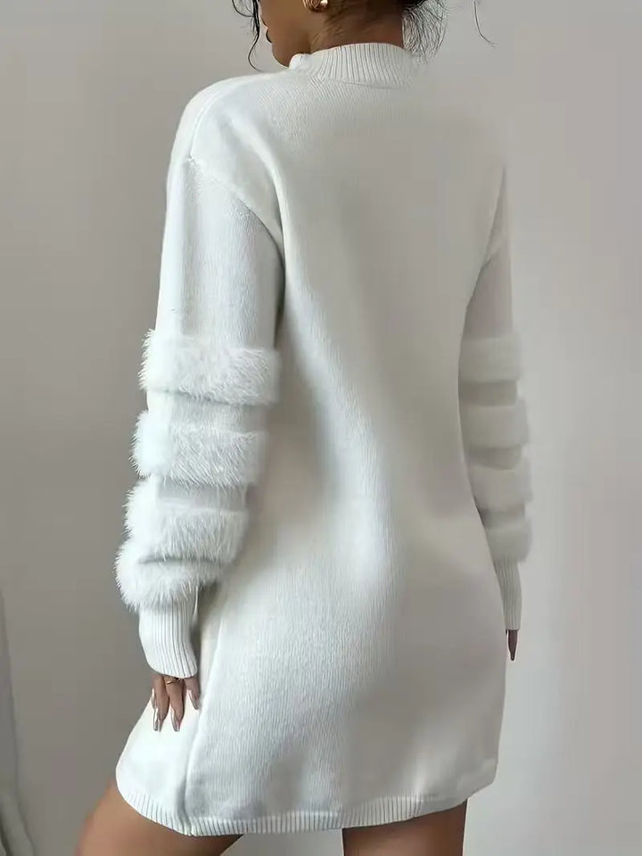 Amara Mock Neck Sweater Dress