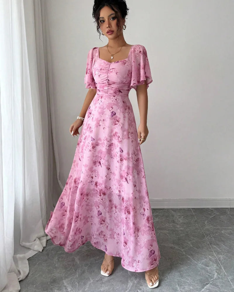 Isolina Puff Sleeve Midi Dress