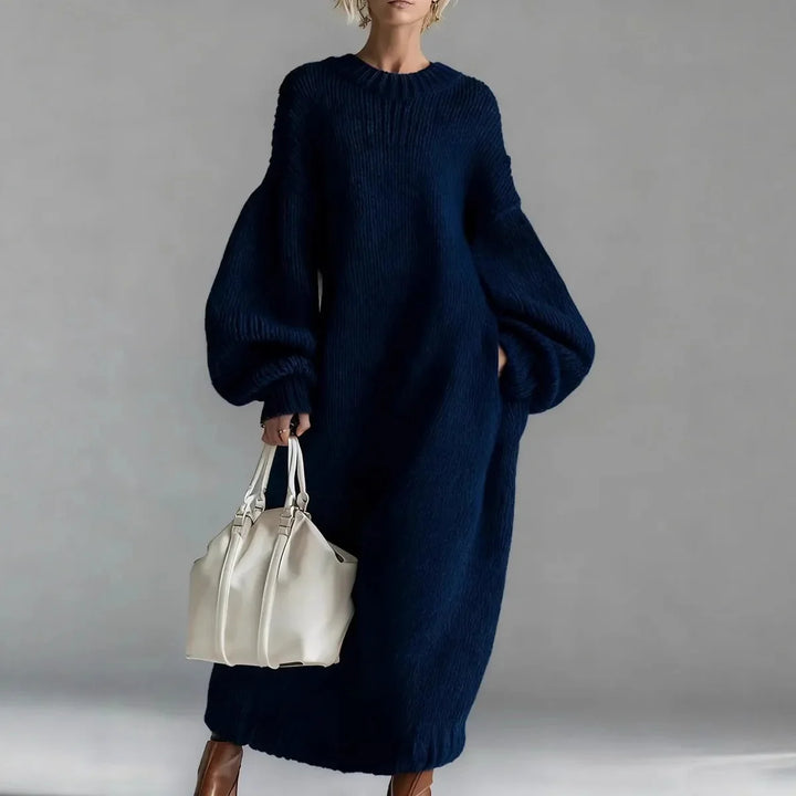 Alveera Chunky Knit Sweater Dress