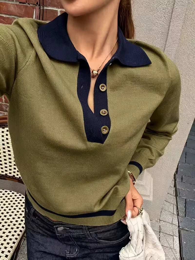 Marigold Contrast Collar Polo