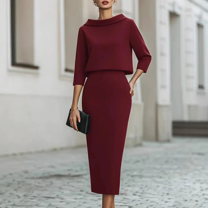 Quinn Layered Sheath Maxi Dress