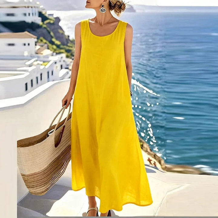 Sofia Elegant Sleeveless Maxi Dress