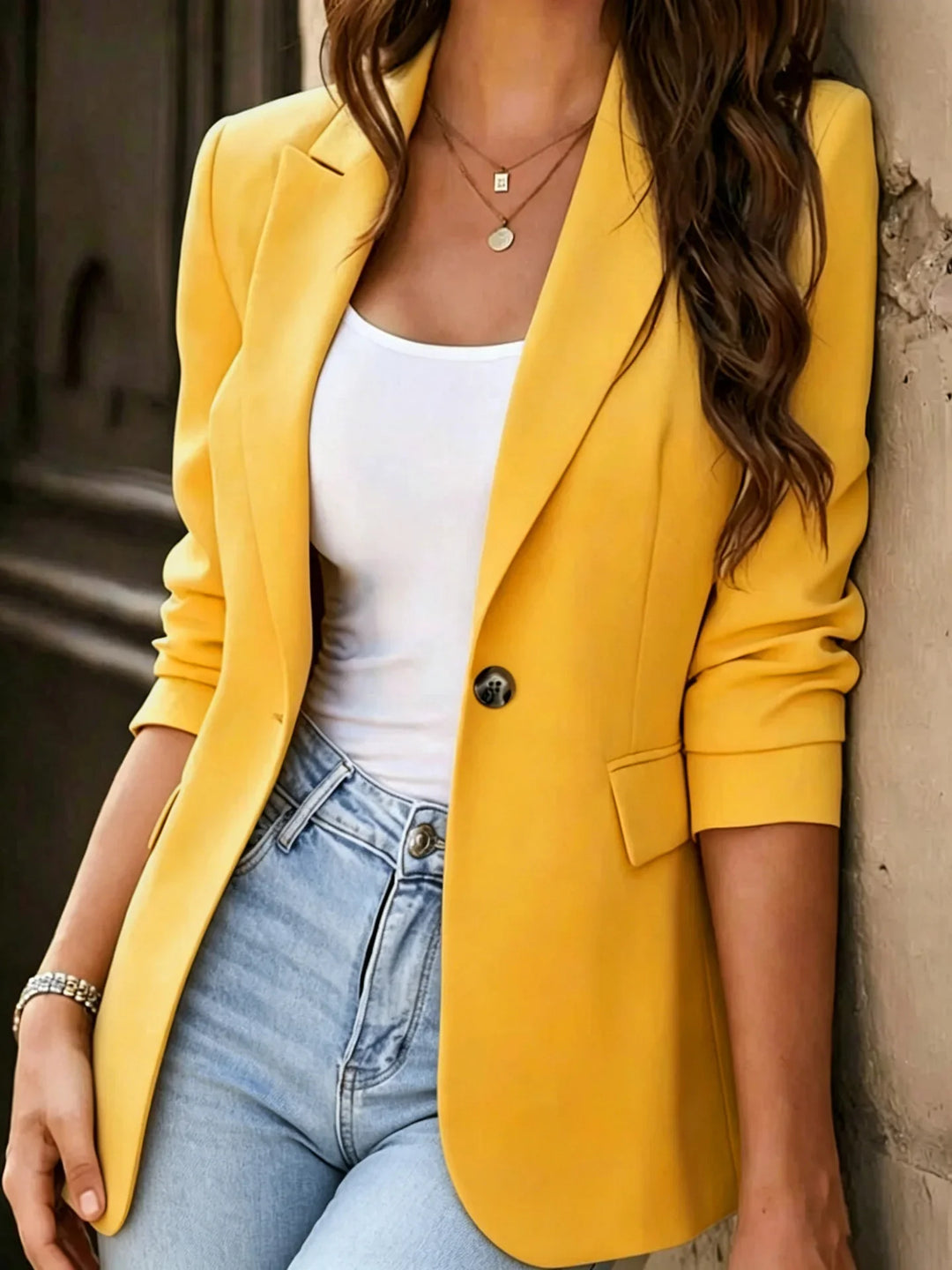 Aurelie Single Button Blazer
