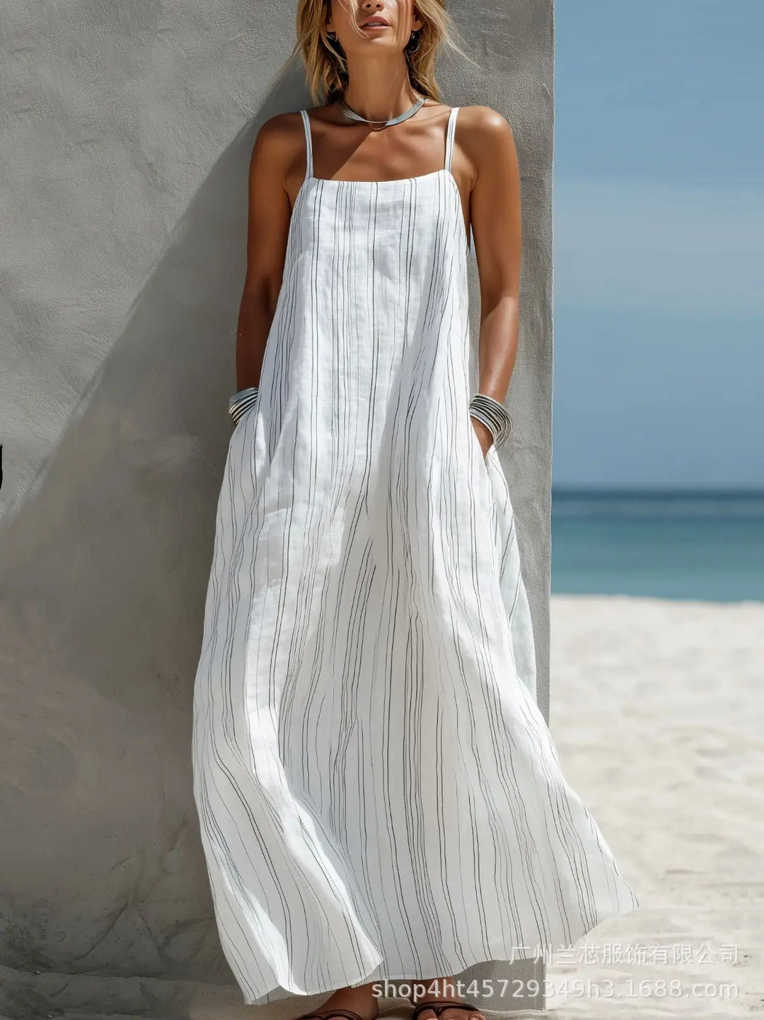 Jocasta Sleeveless Summer Beach Dress