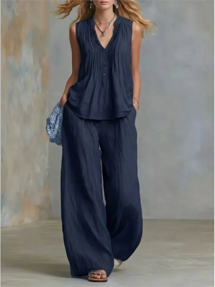 Harlow Pleated Two Piece Set