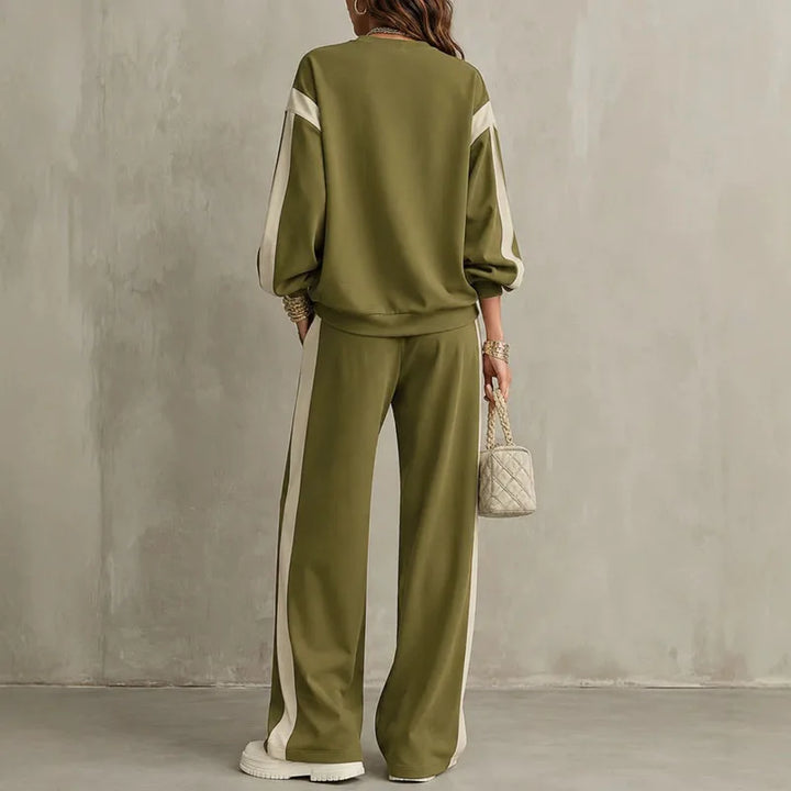 Halena Color Block Two Piece Set