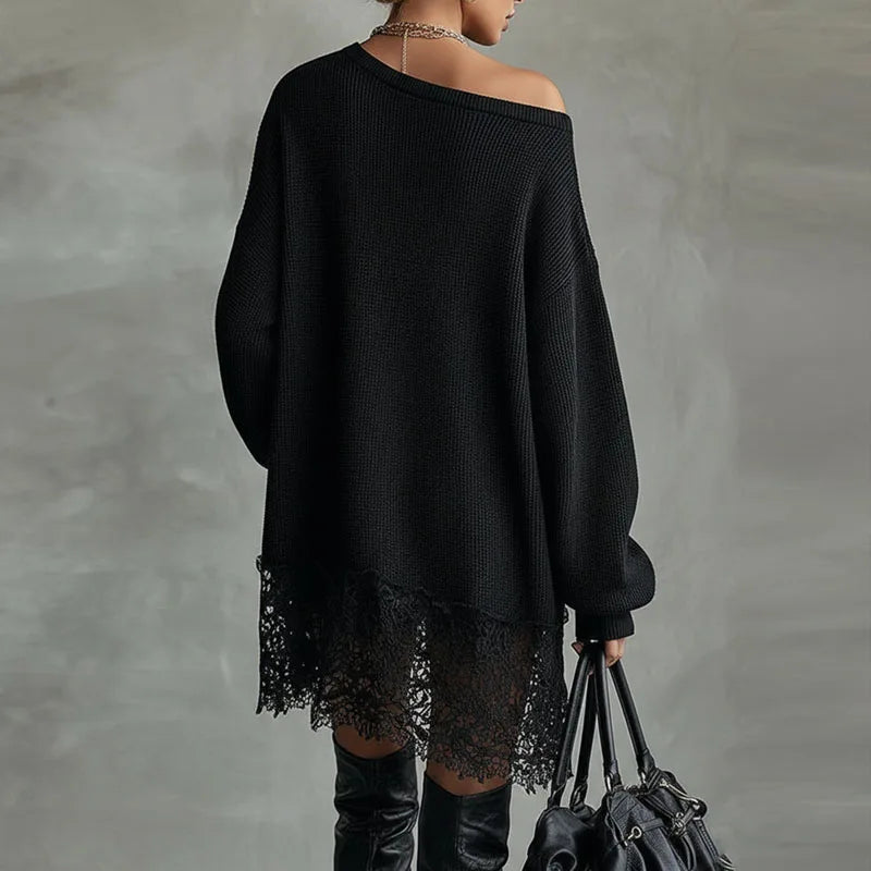 Amelie Off Shoulder Sweater Dress
