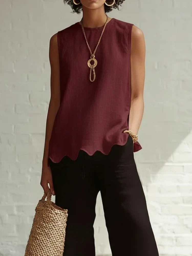 Delilah Flowy Sleeveless Casual Top