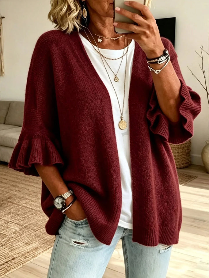 Josselyn Ruffle Sleeve Cardigan