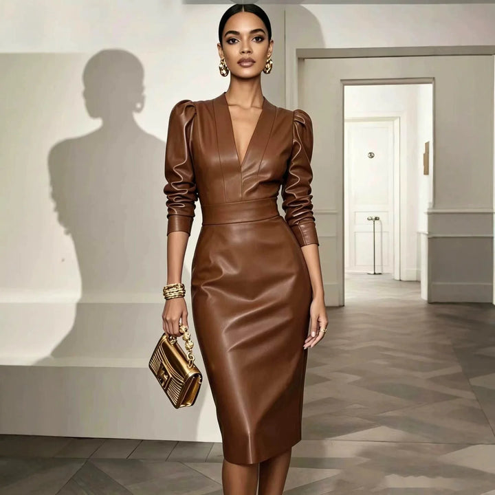 Juniper Faux Leather Dress