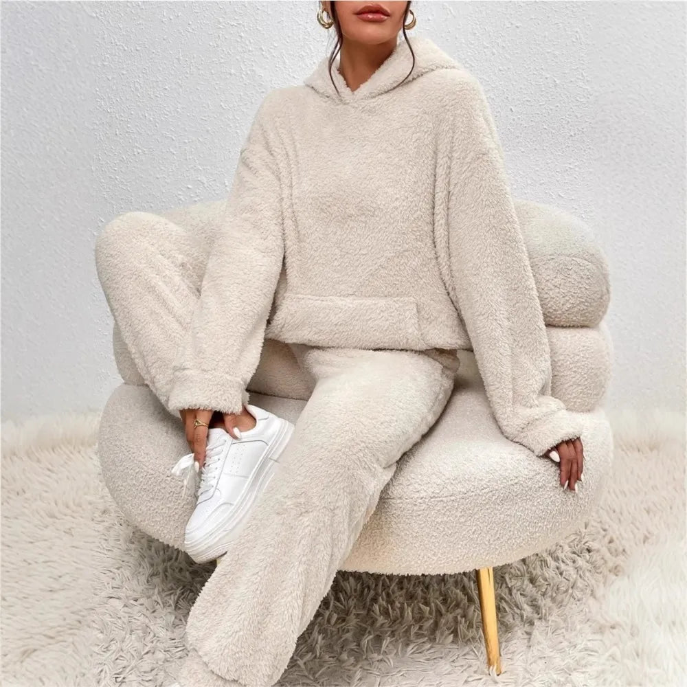 Nadira Cozy Hooded Fleece Set