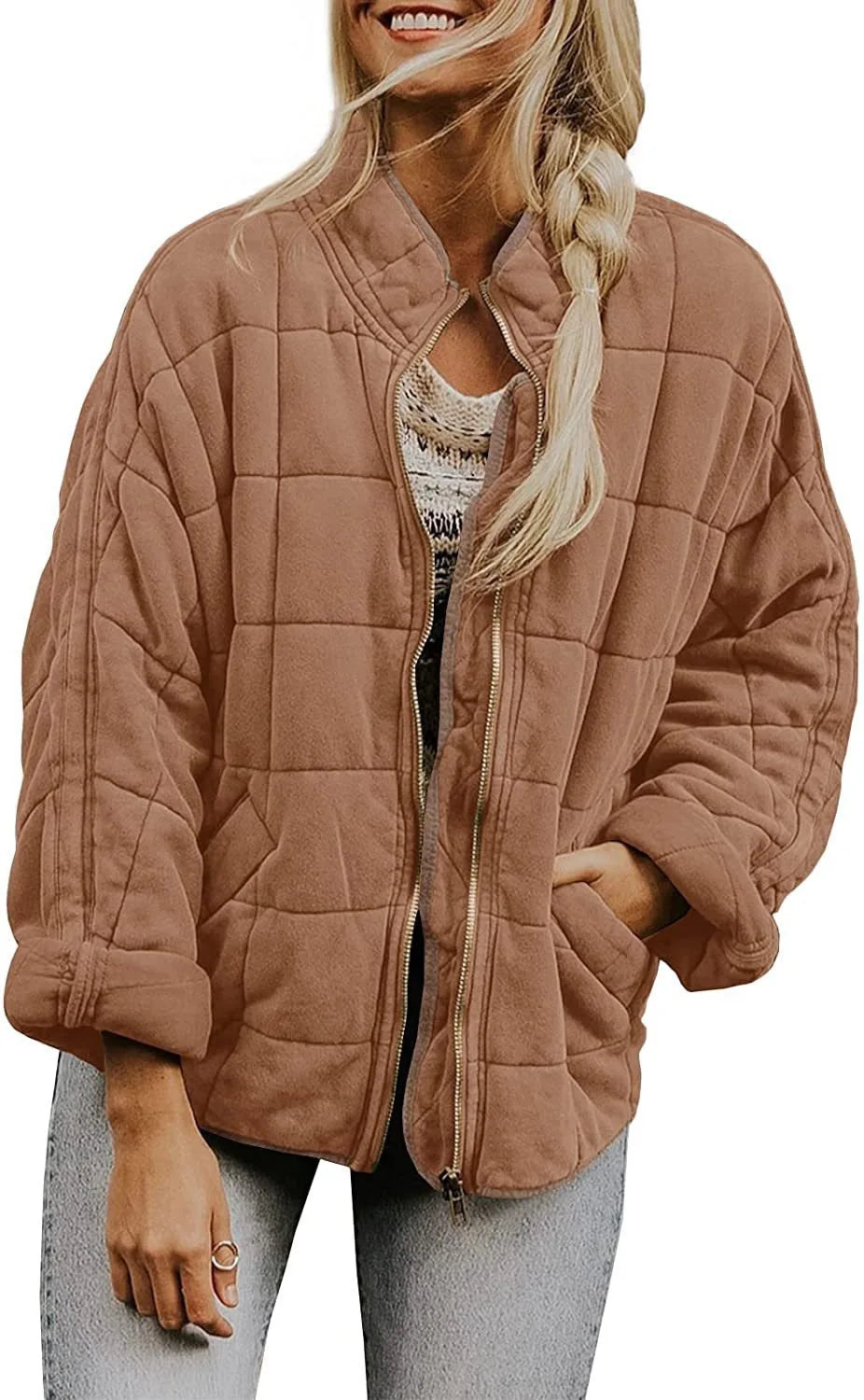 Larissa Quilted Bomber Jacket