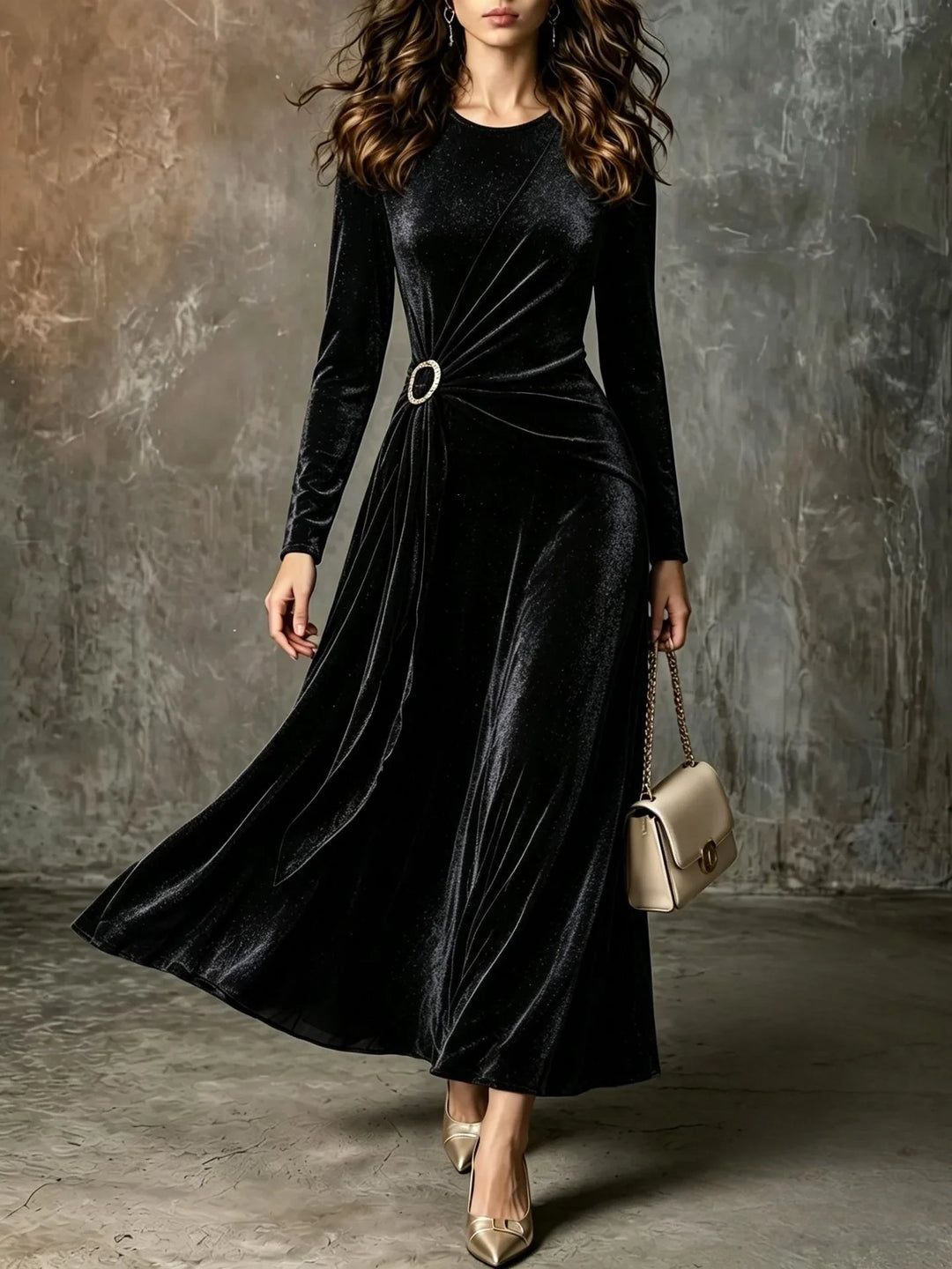 Liora Gathered Waist Dress
