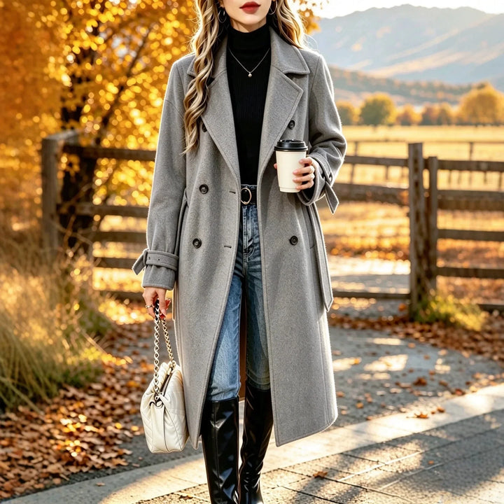 Ophelia Double Breasted Wool Coat