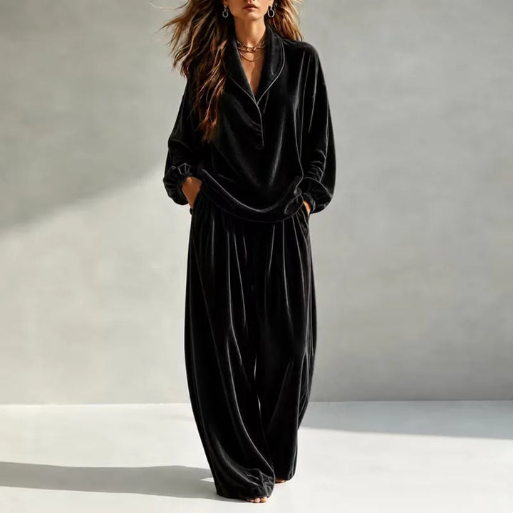 Nadia Velvet Wide Leg Set