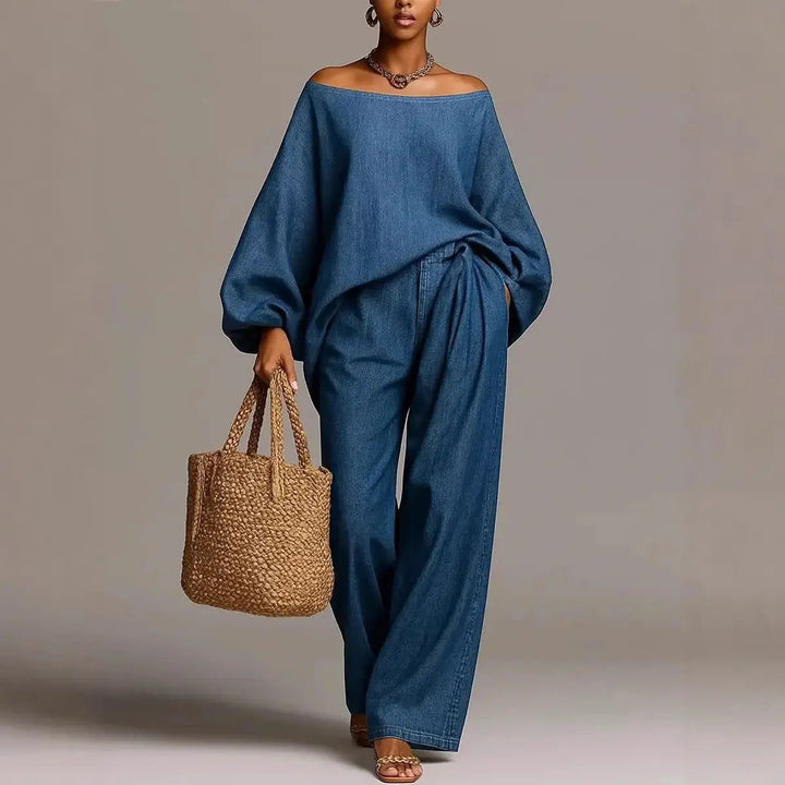 Simonetta Off Shoulder Matching Set