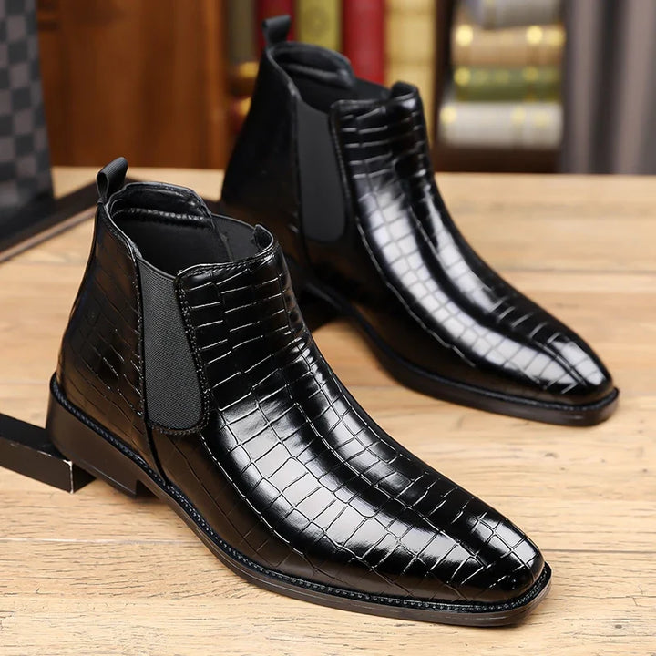 Alistair Croc Embossed Chelsea Boot