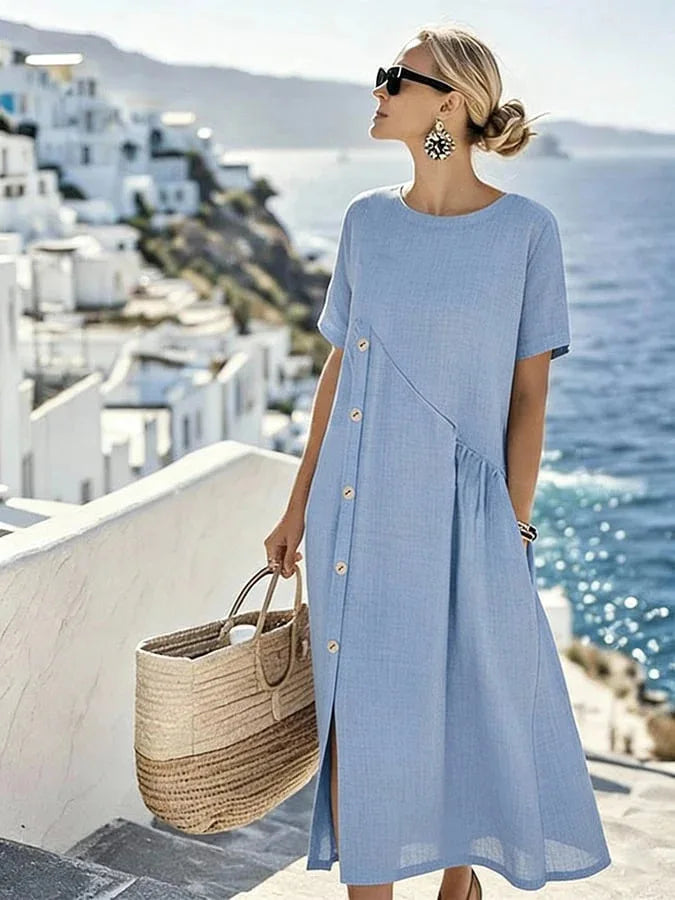 Anouk Relaxed Short Sleeve Midi Dress